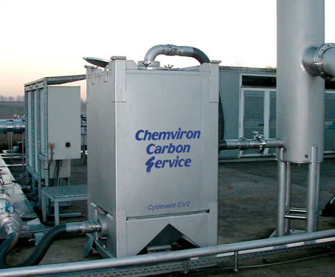 Cyclevent® mobile activated carbon adsorption system