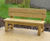 Double-Back natural green oak bench 2