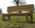 Double-Back natural green oak bench 4