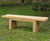 Zen green oak bench 1
