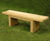 Zen green oak bench 0