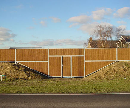 Greenscreen environmental acoustic barrier and fencing system