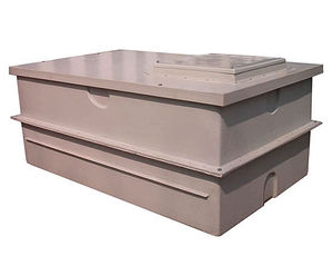 Two-piece GRP insulated water storage tanks