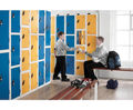 Steel security lockers