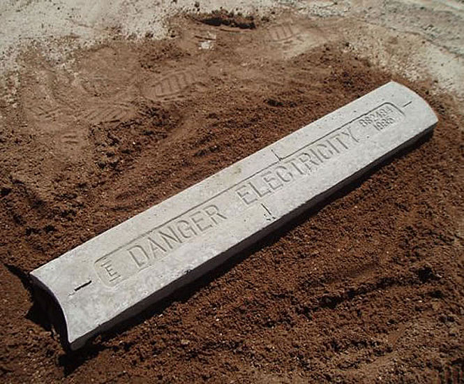 Reinforced precast concrete cable protection covers Elite Precast