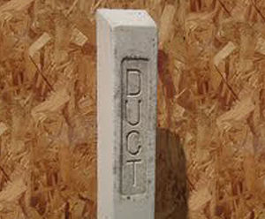 Precast concrete indicator posts