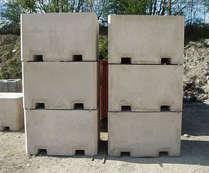 Precast concrete security blocks