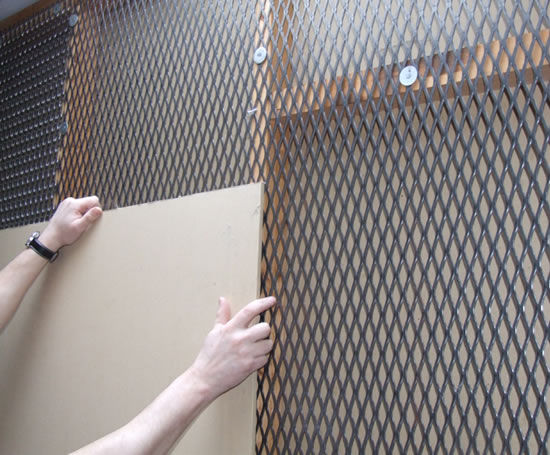 Metal security clearance mesh