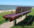 SCROLL contemporary stainless steel and hardwood seat 2