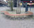 Sinu curved hardwood / stainless steel external seating 5