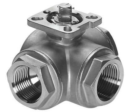 VZBA 3-way directional control ball valves