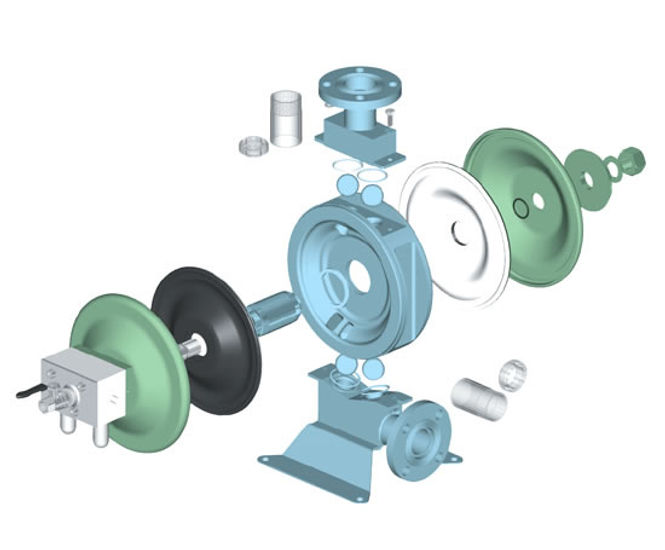 Slim Style 454 aluminium AODD pumps
