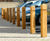 Epping square hardwood timber bollard 3