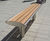 Zenith Bench - steel and timber contemporary outdoor seating 1