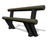 Level X - contemporary recycled plastic bench, 1.8m 6