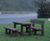 London - recycled plastic park bench and table 6