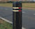 Square Bollard - recycled plastic traffic bollard with diamond top 1