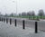 Square Bollard - recycled plastic traffic bollard with diamond top 3