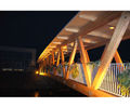 Larch glulam beams for roof frames