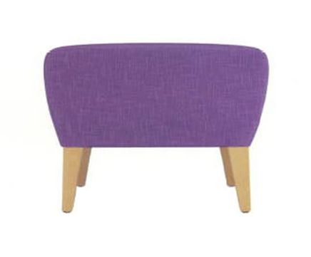 Greet upholstered pouf
