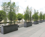 GRP ultra-lightweight outdoor barrier planters
