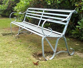 Wentworth wrought iron bench
