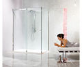 Classica TSS1500 stainless steel sliding shower doors