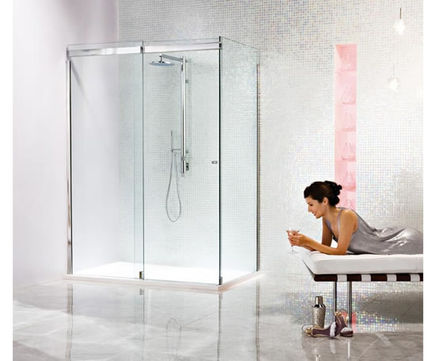 Classica TSS1500 stainless steel sliding shower doors