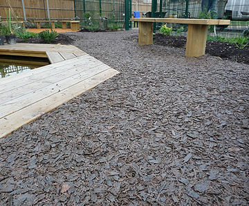 DekorGrip Rubber Mulch - low maintenance, 100% recycled