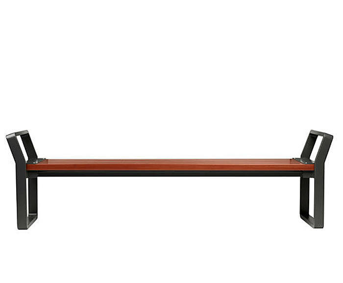 Cerro Wooden Bench with Aluminium Frame Neptune Street Furniture