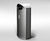 S16.2 Litter Bin - steel outdoor litter bin with ashtray, 120L capacity 4