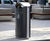 S16.2 Litter Bin - steel outdoor litter bin with ashtray, 120L capacity 8