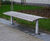 S19 Bench - hardwood and steel outdoor seating for public spaces 4