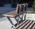 S31 Seat - hardwood and steel outdoor bench for public spaces 7