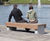 S56 Bench - hardwood and stone outdoor seating for public spaces 7