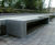 S66 Bench - stone and stainless steel outdoor seating bench 5