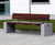 s83 - cut granite, 316 stainless steel and timber seat 3