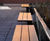 s96w - galvanised steel and timber bench 2