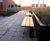 s96w - galvanised steel and timber bench 9