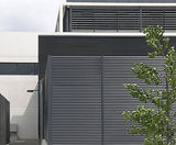 Italia steel louvred panels for cladding and screening - on this page