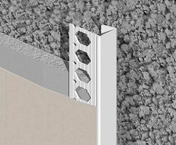 PVCu beads for dry lining / dry wall and wet plaster