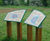 Oak lectern-frame Interpretation Panels - outdoor educational park signs 9