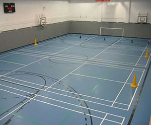 Indoor sports hall line marking services