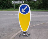 Nightowl Bollard - plastic reflective road safety signage post - on this page