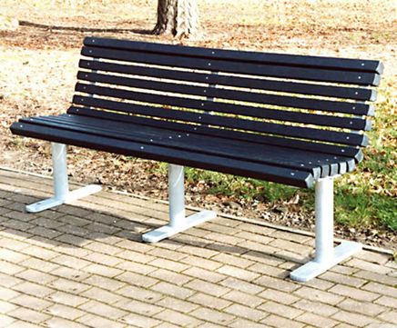Barmouth steel and recycled plastic seat