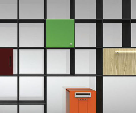 Mondrian storage wall