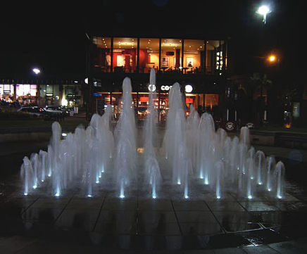 Plaza fountains
