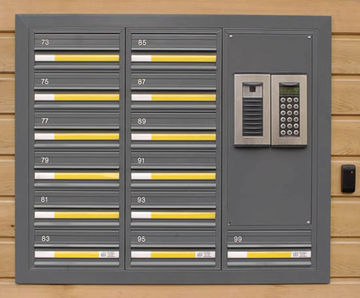 COM 3 front entry/rear retrieval mailboxes