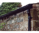 Common half-round cast iron gutters