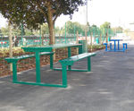 Pelham square-framed steel picnic table